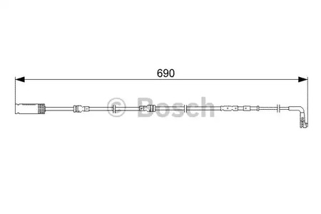 Датчик износа тормозных колодок BOSCH 1 987 473 052