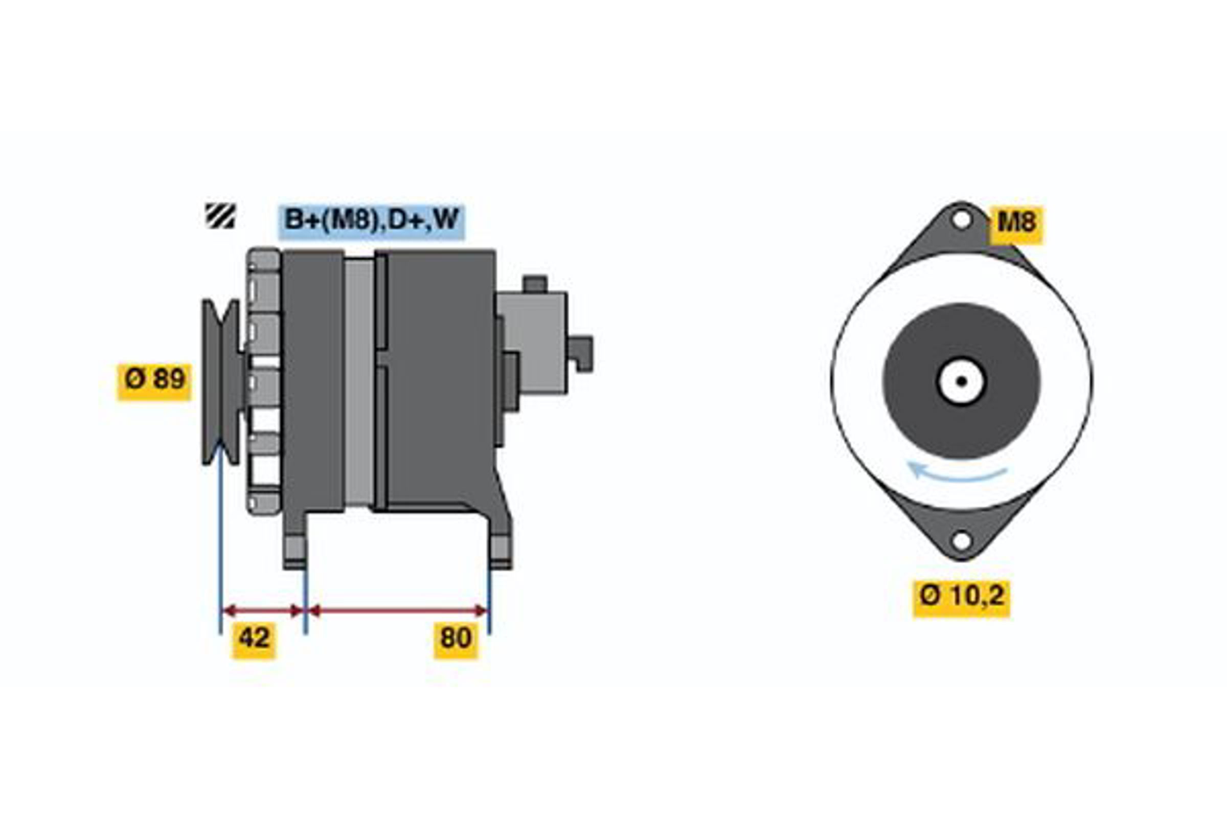Генератор BOSCH 9120144609