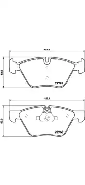 Комплект тормозных колодок дисковый тормоз BREMBO 07B.314.34