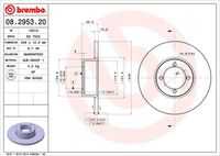 Тормозные диски BREMBO 08.2953.20