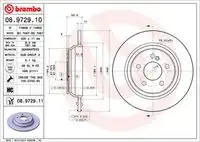 Тормозные диски BREMBO 08.9729.11