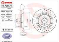 Диск тормозной BREMBO 08.A537.1X