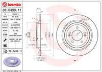 Disc BREMBO 08.D430.11