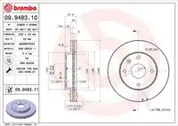 Тормозные диски BREMBO 09.9483.10