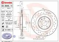 Диск тормозной audi a5 (f53 f5p) s5 tdi mild hybrid quattro 2021- BREMBO 09.B969.1X