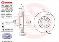 Тормозные диски BREMBO 09.C657.11