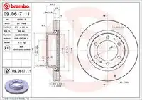 Диск тормозной BREMBO 09.D617.11