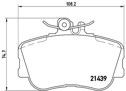 Колодки тормозные дисковые BREMBO P 06 017