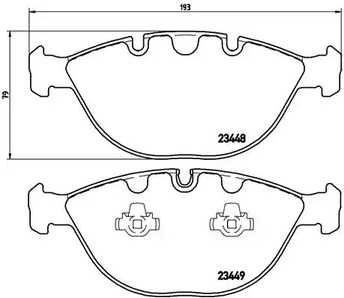 Колодки тормозные дисковые BREMBO P 06 028
