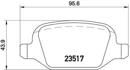 Тормозные колодки BREMBO P 23 065