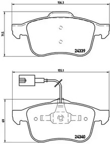 Колодки тормозные дисковые BREMBO P 23 103
