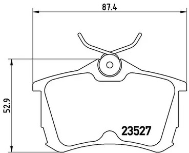 Комплект тормозных колодок дискового тормоза BREMBO P 28 030