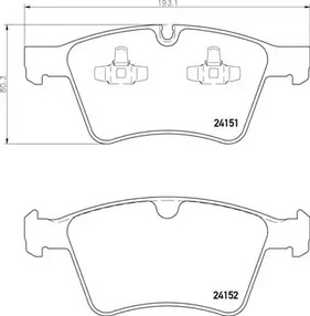 Тормозные колодки BREMBO P 50 115