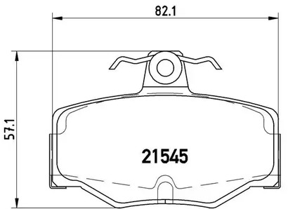 Комплект тормозных колодок дискового тормоза BREMBO P 56 024