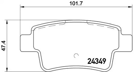 Тормозные колодки BREMBO P 59 057
