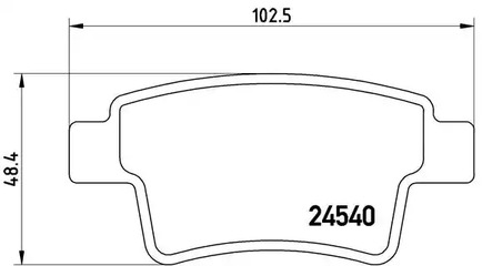 Тормозные колодки BREMBO P 61 085