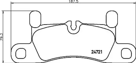 Комплект тормозных колодок дискового тормоза BREMBO P 65 030