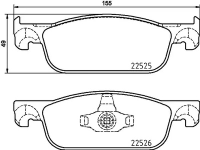 Комплект тормозных колодок дискового тормоза BREMBO P 68 065