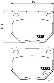 Колодки тормозные дисковые BREMBO P 78 016