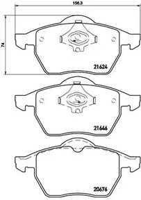 Колодки тормозные дисковые BREMBO P 85 036