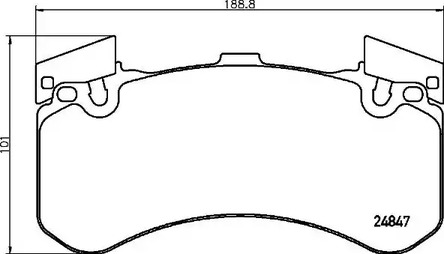 Комплект тормозных колодок дискового тормоза BREMBO P 85 136