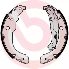 Колодки тормозные барабанные BREMBO S 61 528