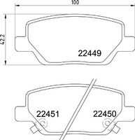 Колодки тормозные дисковые /комплект 4 шт BREMBO P 23 179