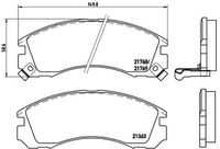 Pad BREMBO P 54 017X
