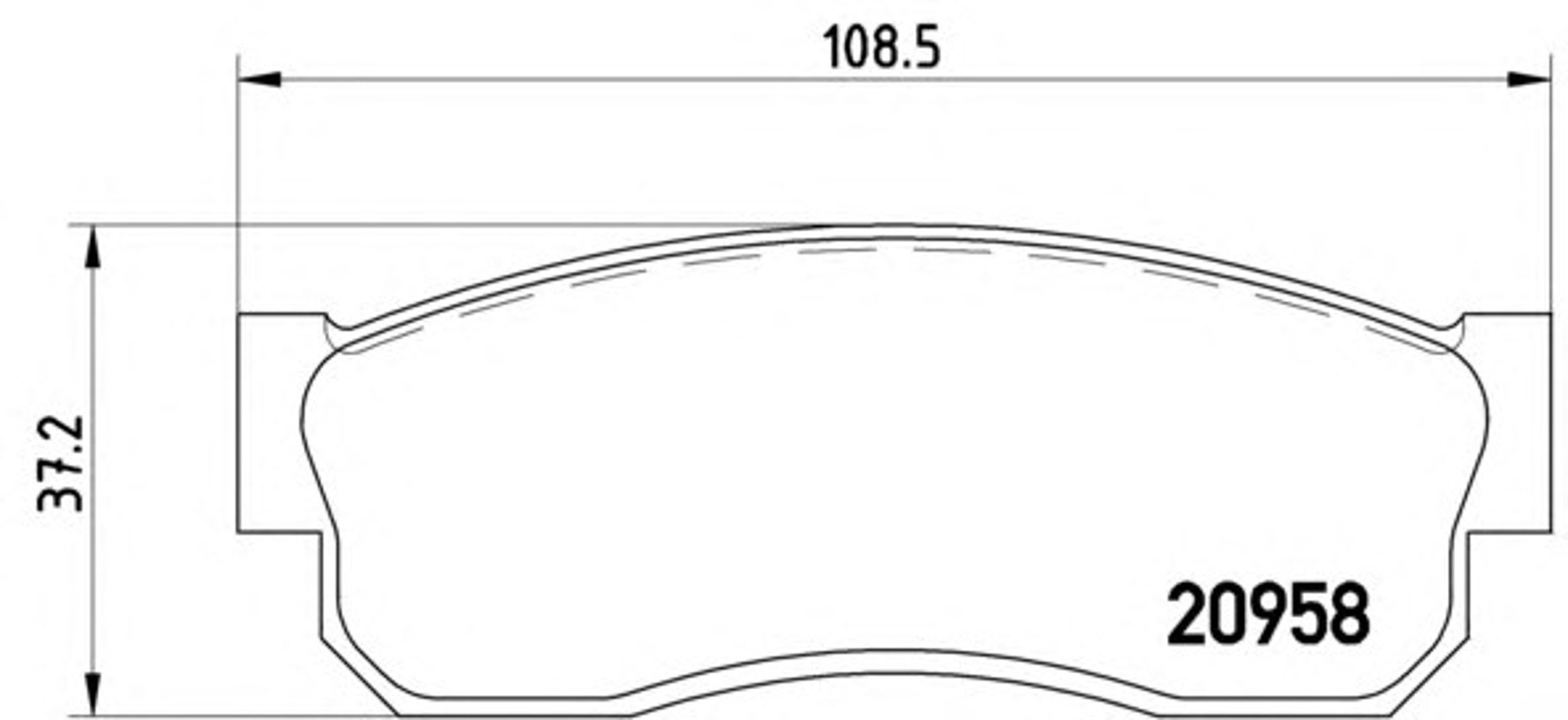 Колодки тормозные дисковые BREMBO P56011