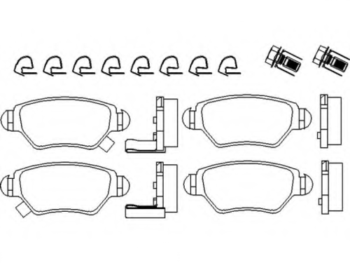Тормозные колодки BREMBO P59031