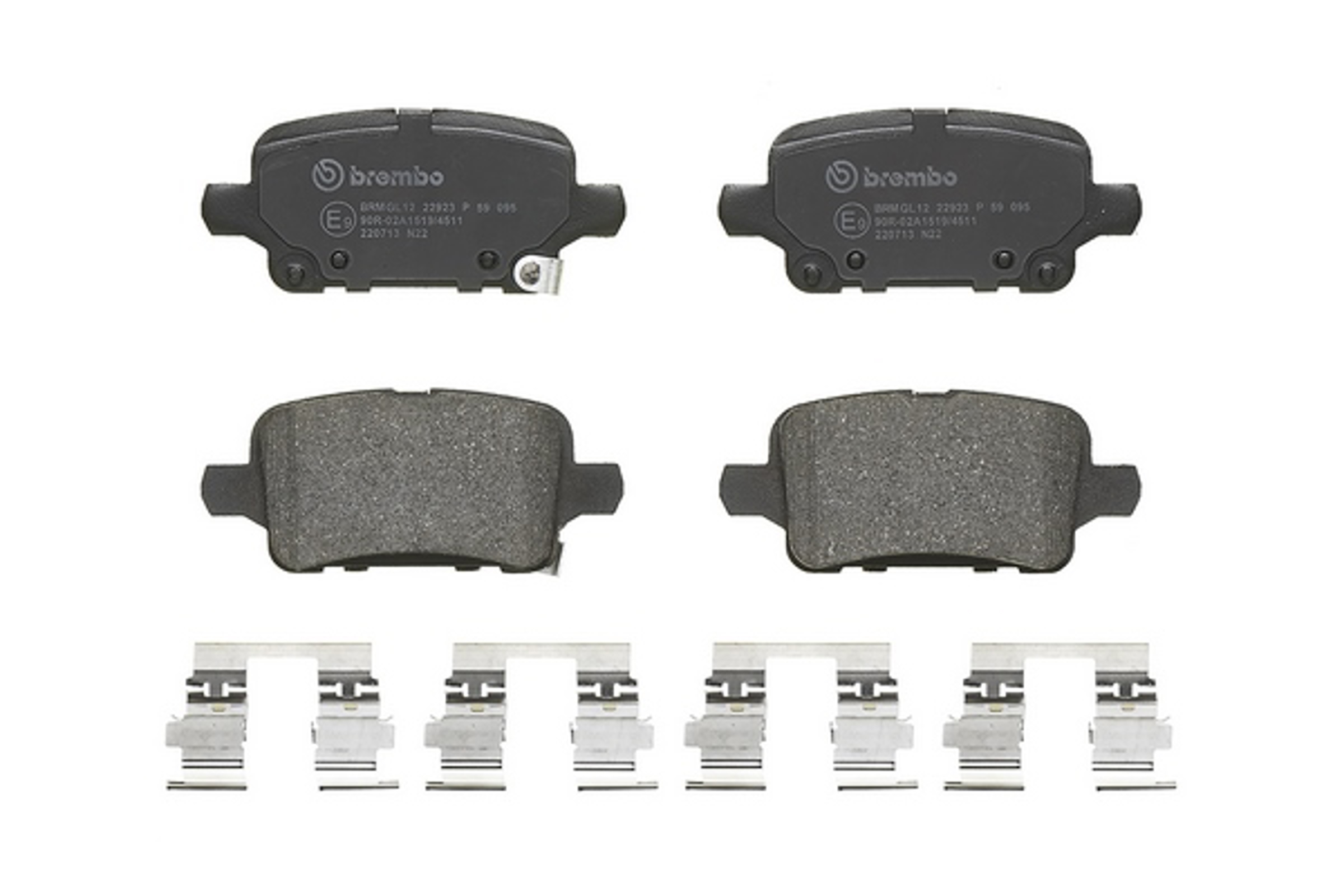 Комплект колодок для дисковых тормозов BREMBO P59095