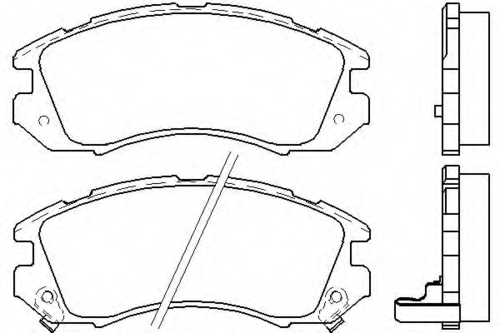 Колодки тормозные дисковые комплект BREMBO P78004
