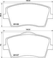 Колодки тормозные дисковые BREMBO P86031