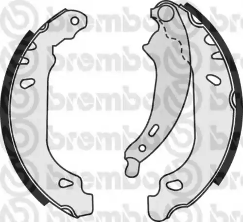 Тормозные колодки задние (барабанные) BREMBO S 68 524