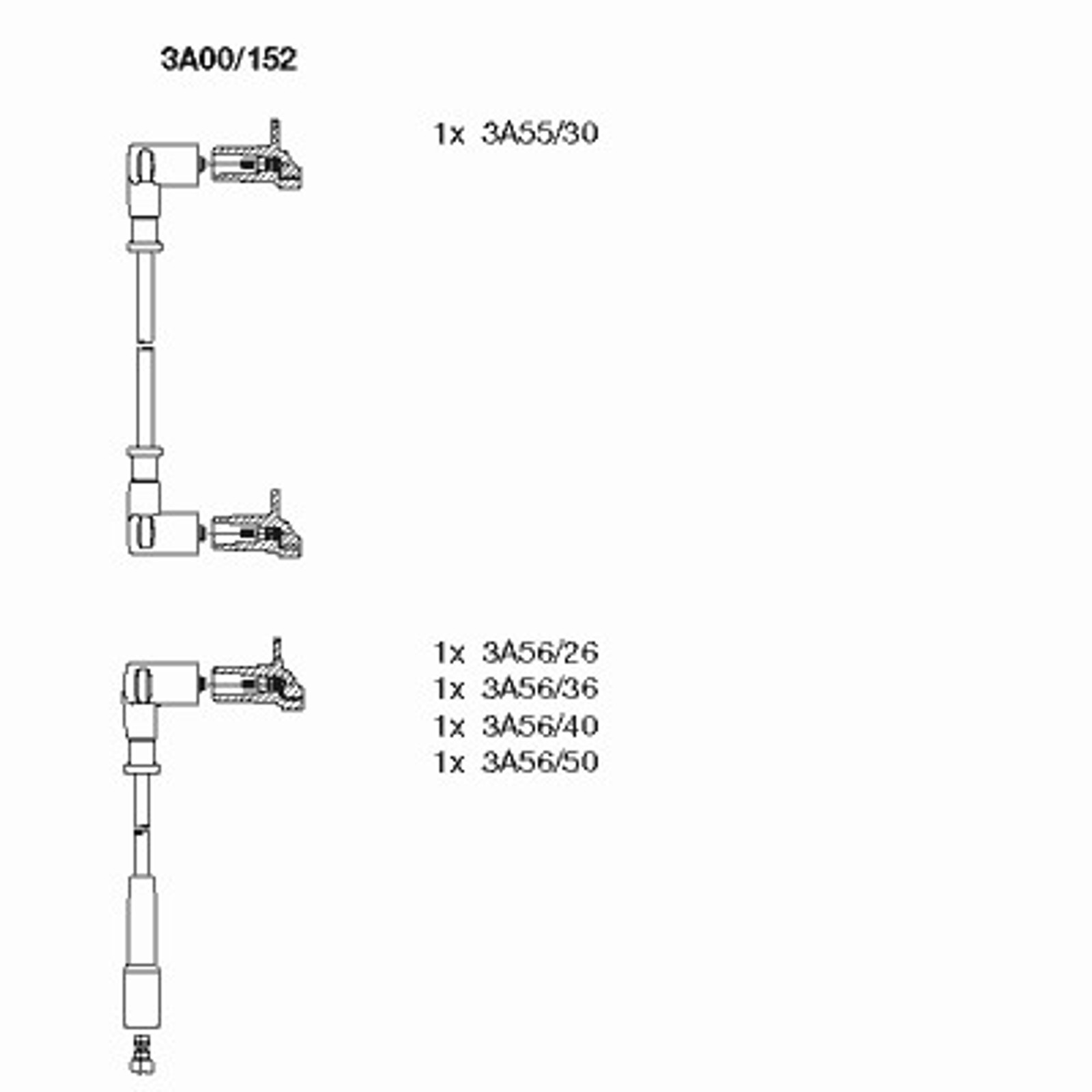 Провод высоковольтный BREMI 3A00/152