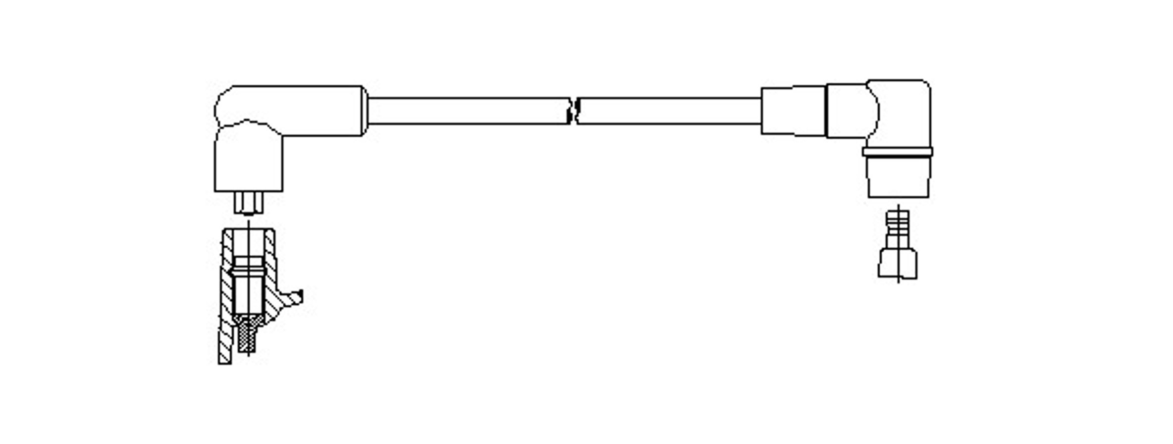 Провод зажигания BREMI 676/95