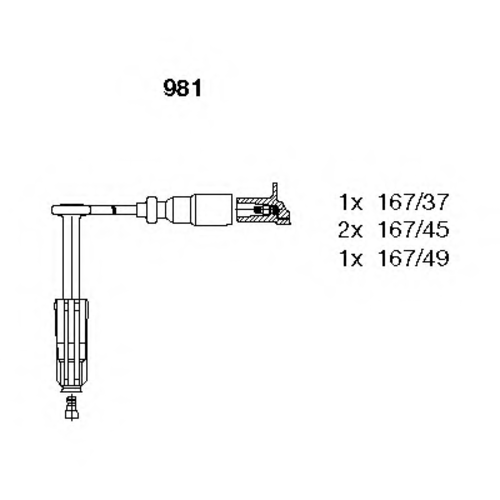 Провода зажигания BREMI 981