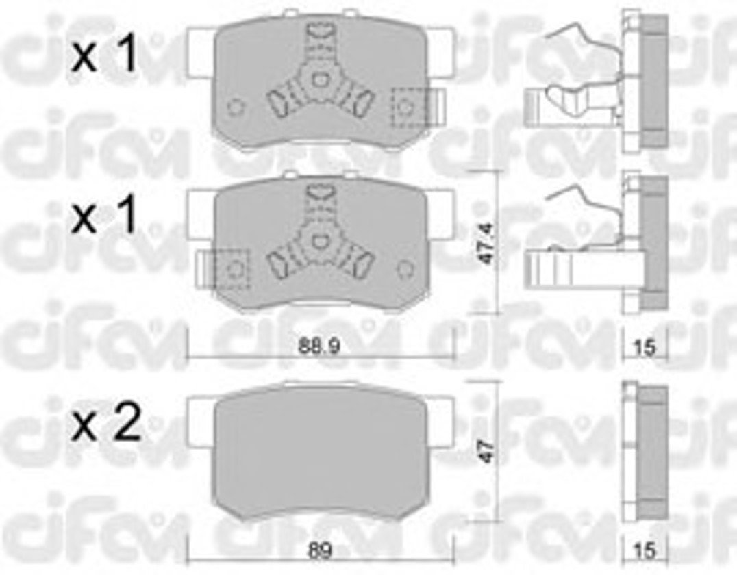 Колодки тормозные дисковые CIFAM 822-173-1
