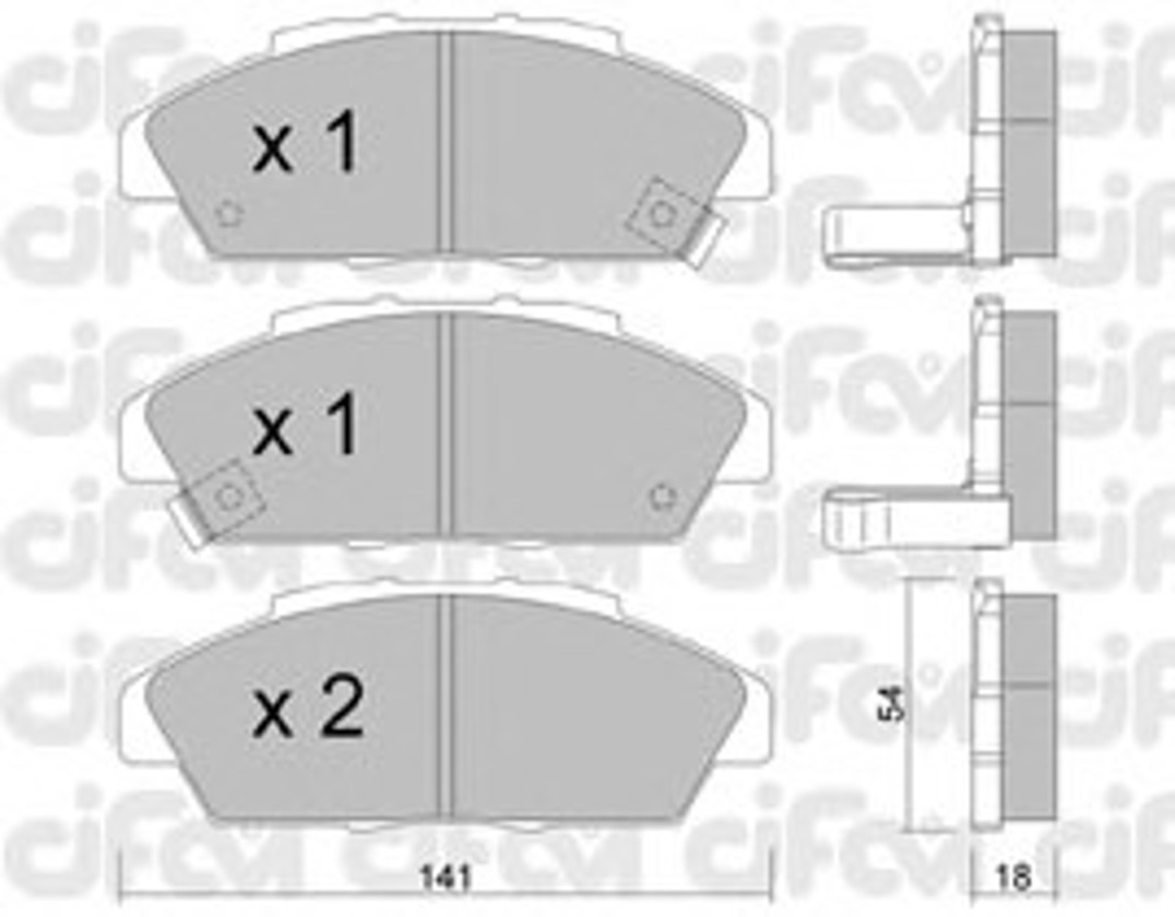Колодки тормозные дисковые CIFAM 822-385-0