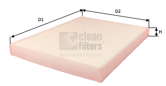 Салонный фильтр CLEAN FILTERS NC2402