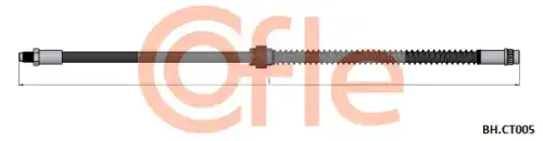 92.bh.ct005 шланг тормозной COFLE 92.BH.CT005