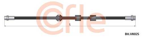 Шланг тормозной передн vw sharan 95- COFLE 92.BH.VK025