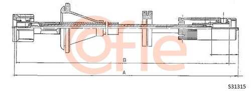 Трос спидометра COFLE 92.S31315