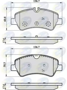 Колодки frd transit 12- COMLINE CBP02143