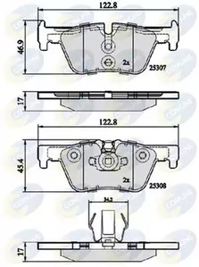Тормозные колодки COMLINE CBP02131