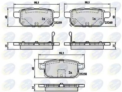 Тормозные колодки COMLINE CBP32128