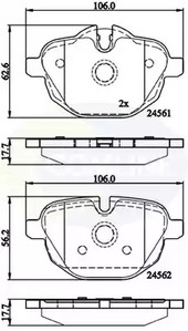 Тормозные колодки COMLINE CBP06092