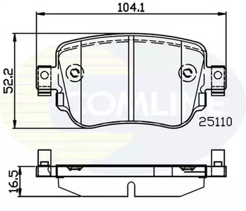 Колодки тормозные дисковые COMLINE CBP02220