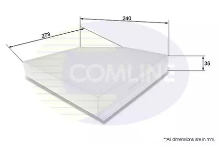 Фильтр салона COMLINE EKF106