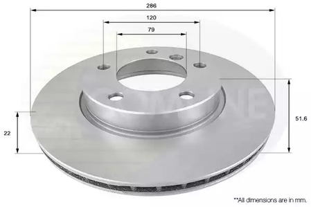 Тормозные диски COMLINE ADC1702V